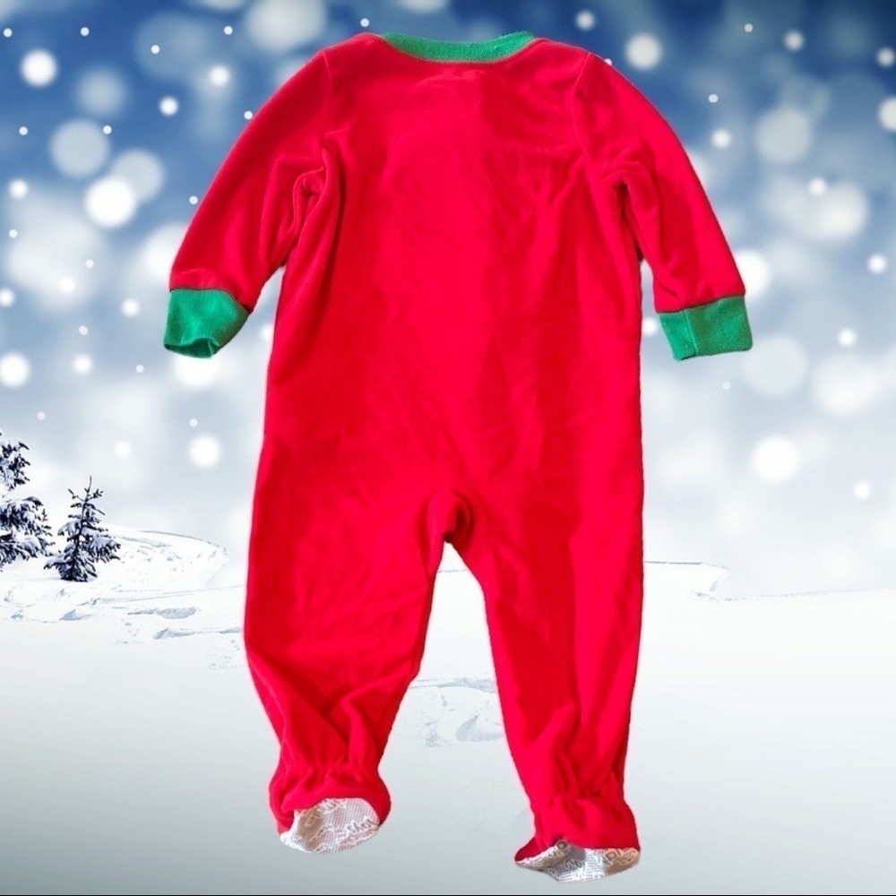 PAIR of Girls 12M Footie Pajamas - Picture 4 of 8